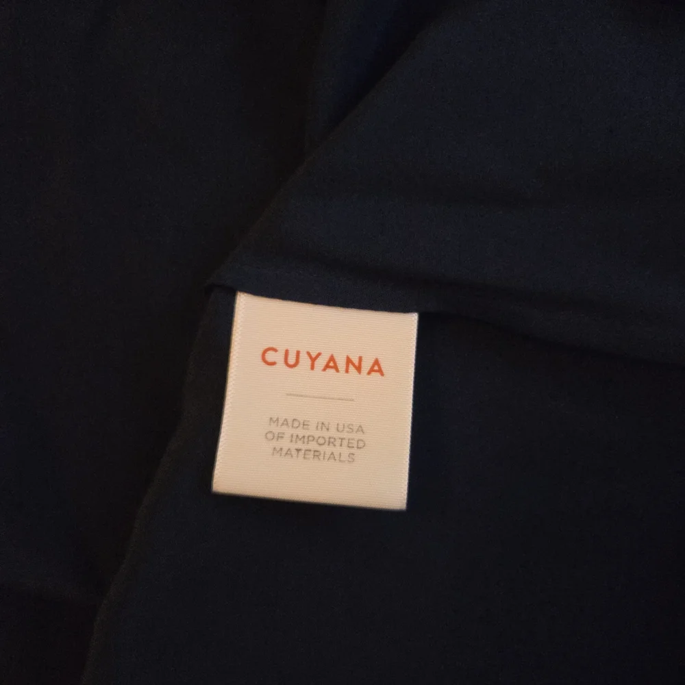 Cuyana Navy Blue Silk Dress - Picture 6 of 8